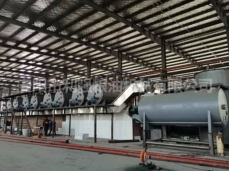 安徽潤泰200噸自動化動物油熬煉設備生產線